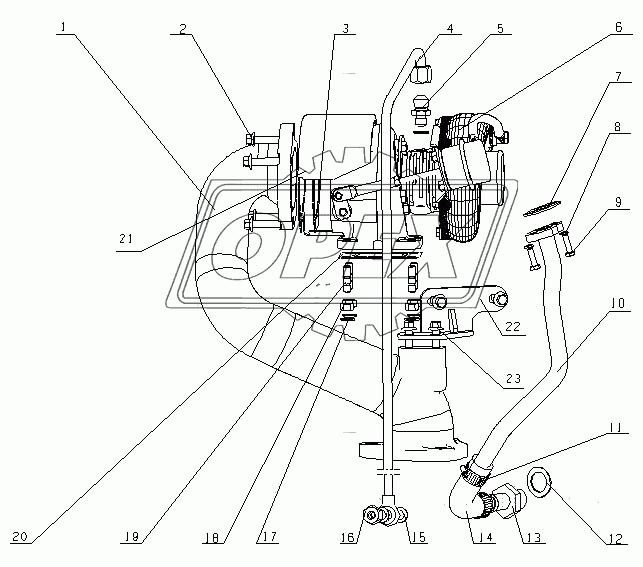 D08FL-1118000 Турбонагнетатель в сборе