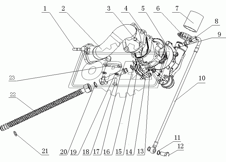 E02D1-1118000 Турбонагнетатель в сборе