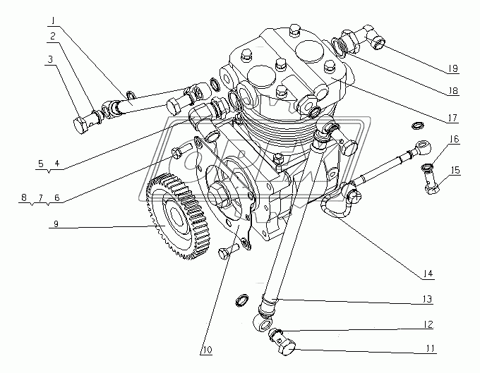 E02D1-3509000 Пневматический компрессор