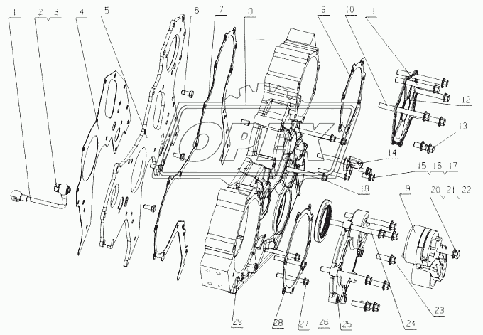 E2100-1002200 Части корпуса шестерни