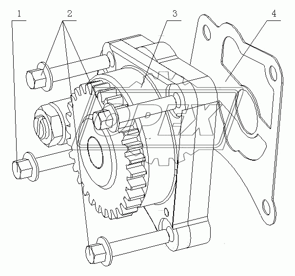 1530-1011000 Масляный насос в сборе