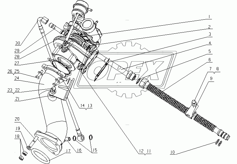 E12N2-1118000 Турбонагнетатель в сборе