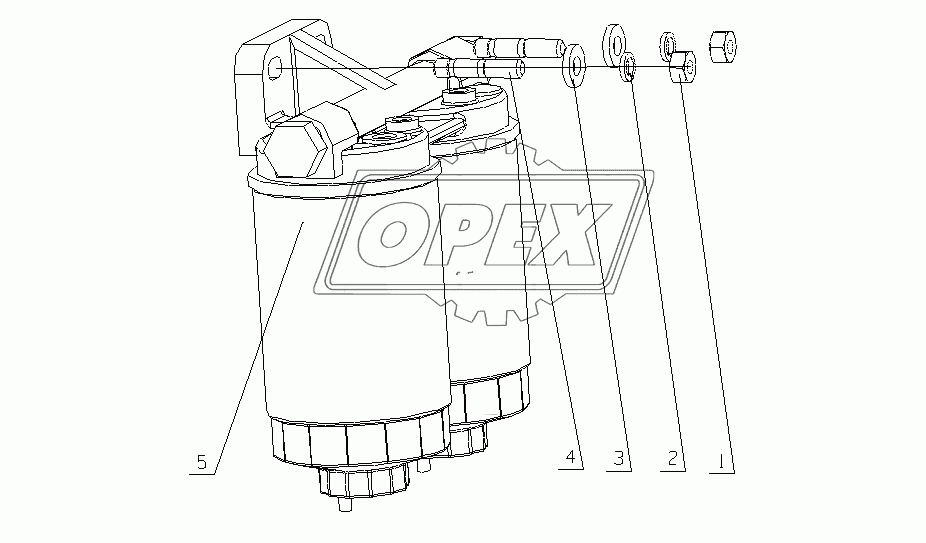 1530-1105000 Топливный фильтр в сборе