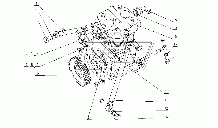 E0208-3509000 Пневматический компрессор