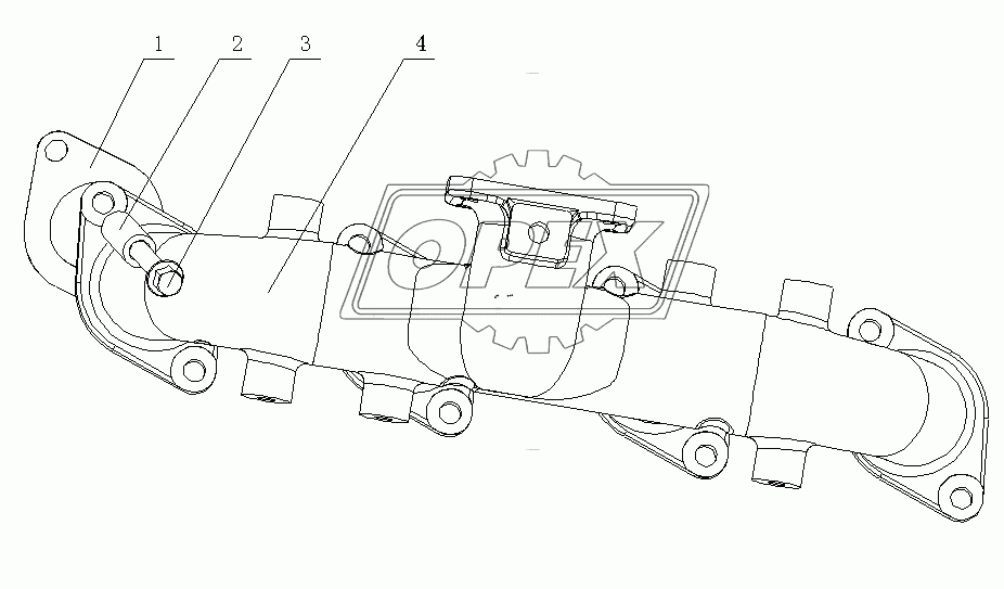 E1202-1008200 Детали выпускного коллектора