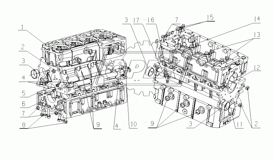 F3100-1002100/13 Части блока цилиндров