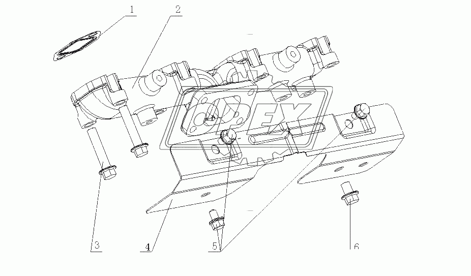 F3101-1008200/08 Выпускной коллектор