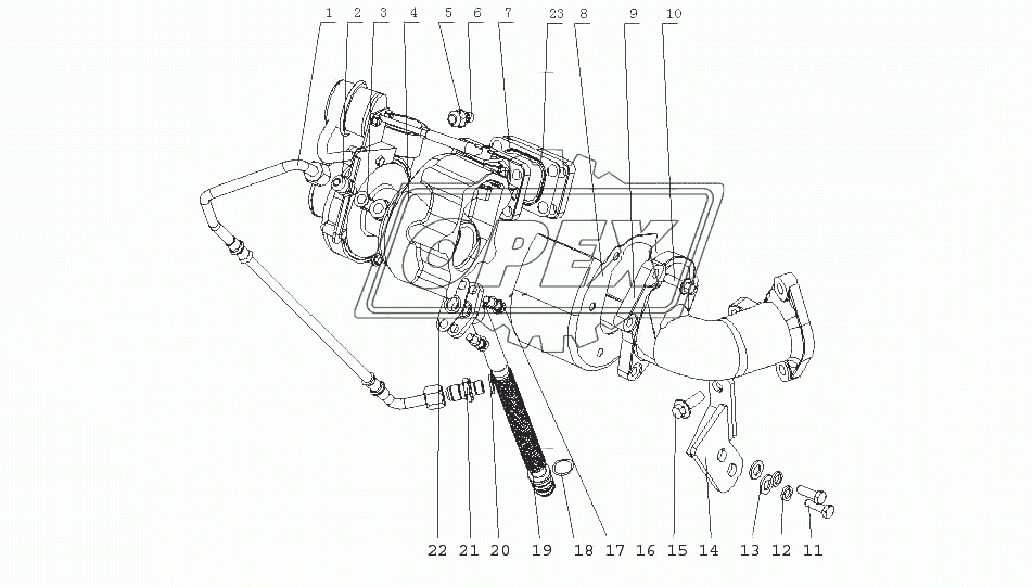 FC7LA-1118000/02 Турбонагнетатель в сборе