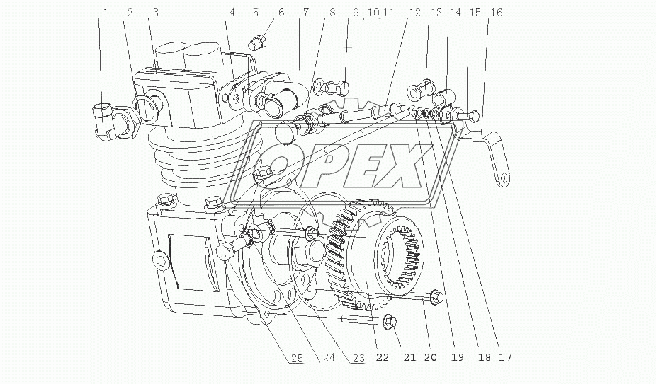 F50D1-3509000 Пневматический компрессор в сборе