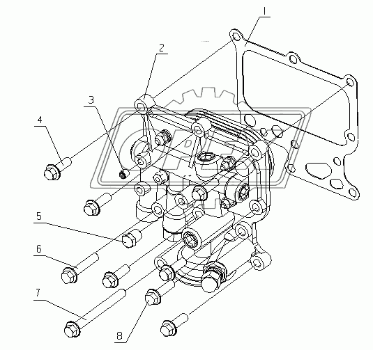 F6000-1013000/07 Маслоохладитель в сборе