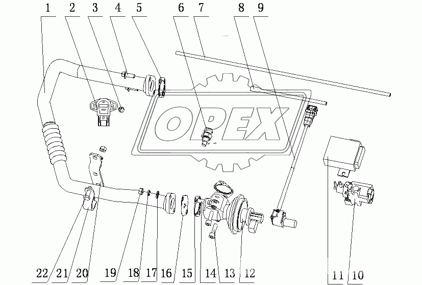 F60LA-1207000/01 Система рециркуляции отработанного газа