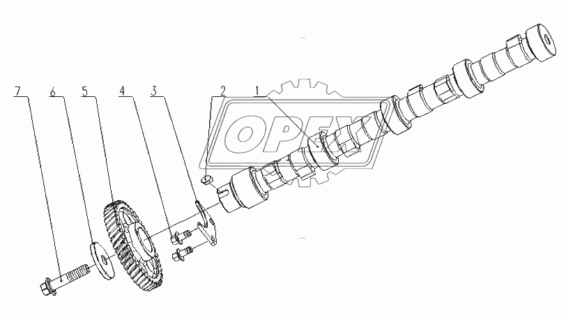 F3700-1006000/05 Части распределительного вала