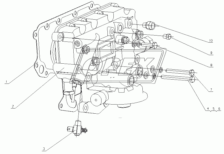 G0100-1013000 Маслоохладитель в сборе