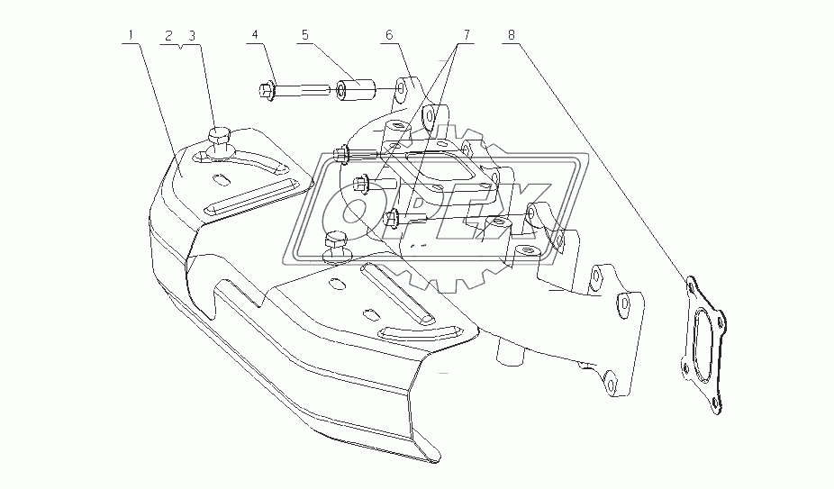 G25QA-1008200 Часть выпускной трубы