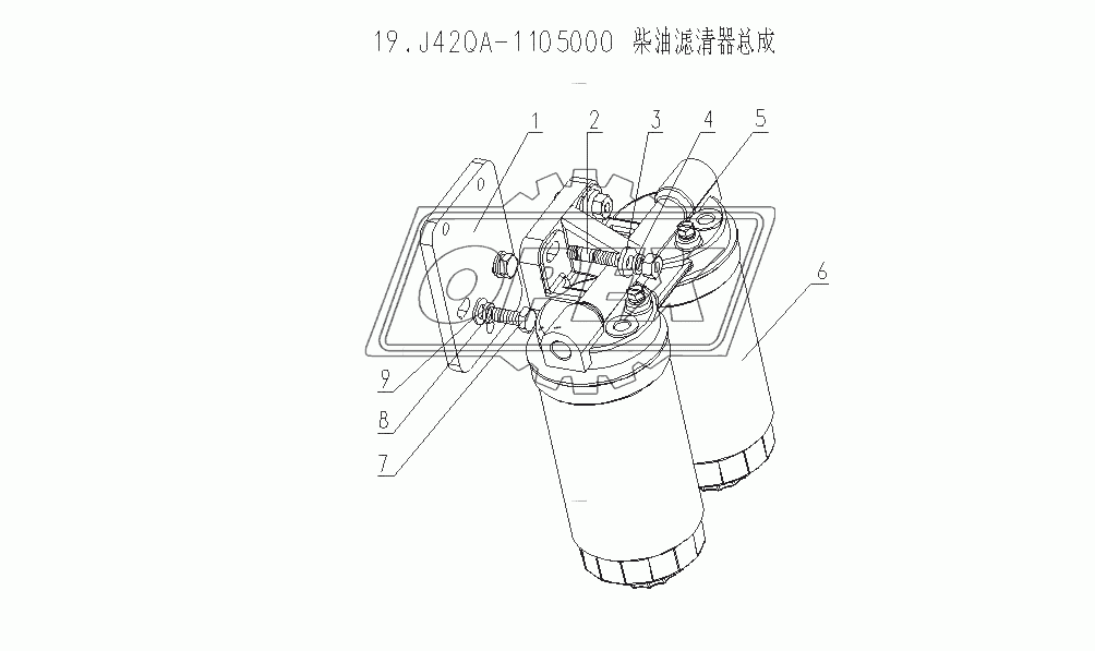 J42QA-1105000 Топливный фильтр в сборе