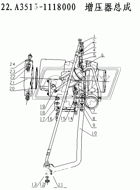 A3515-1118000 Турбонагнетатель в сборе