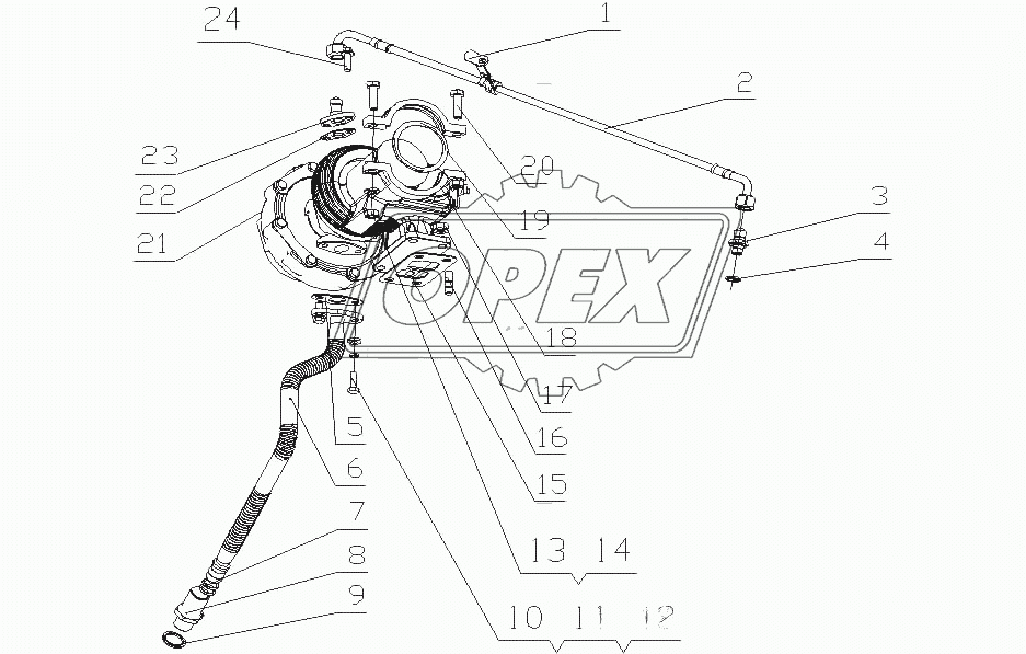 A64YA-1118000/01 Турбонагнетатель в сборе