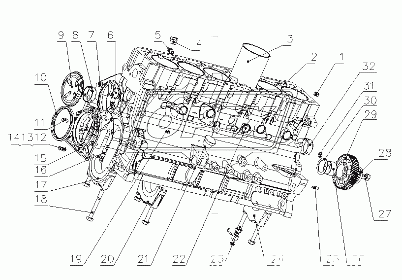 G4700-1002010 Часть блока цилиндров