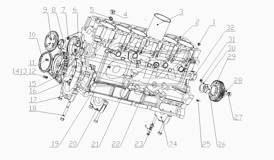 G4700-1002010 Часть блока цилиндров