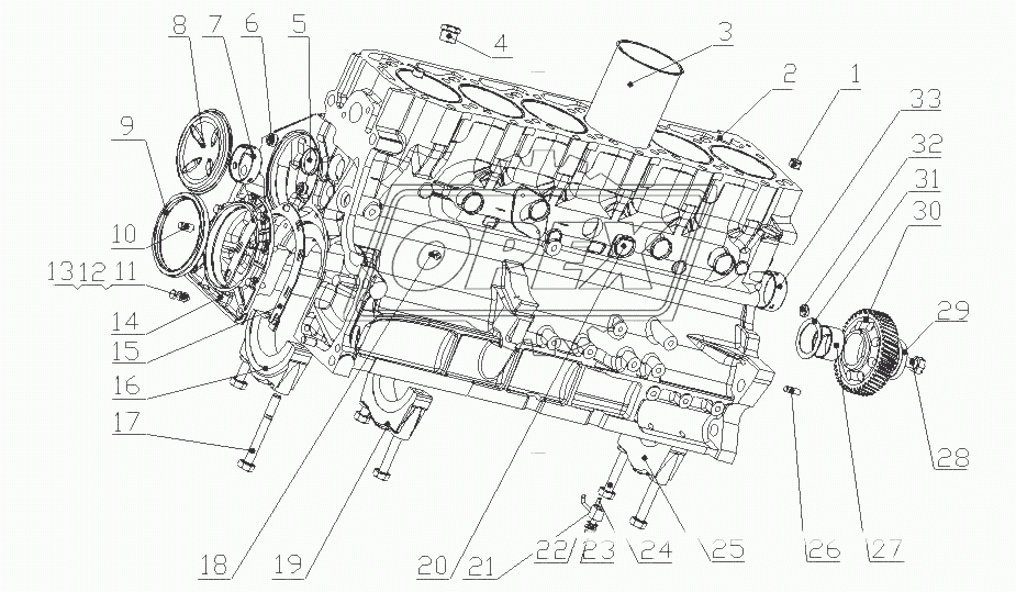 G5800-1002010/11 Часть блока цилиндров