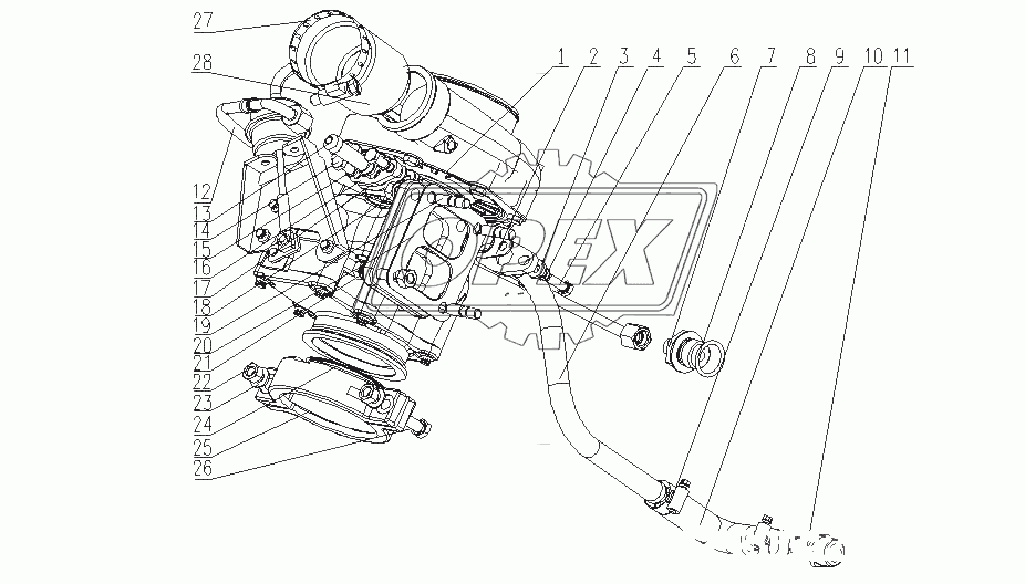 G470J-1118000 Турбонагнетатель в сборе