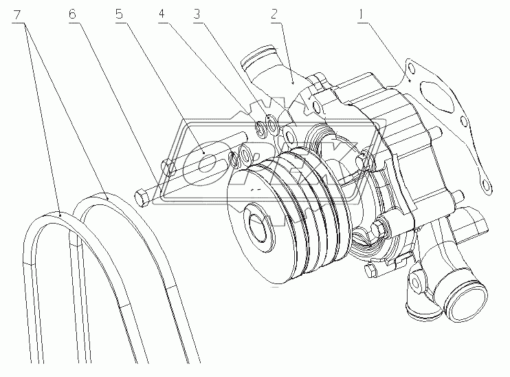 G4704-1307000 Водный насос в сборе