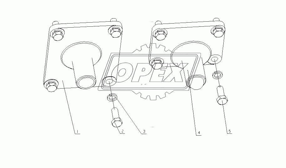 J42HA-1001000 Подвеска двигателя в сборе