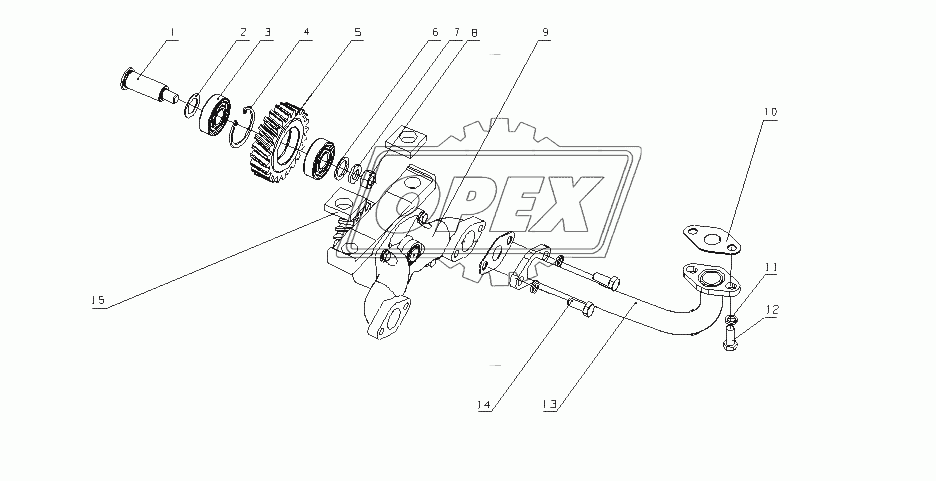 B3000-1011000 Масляный насос в сборе