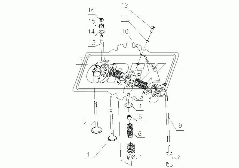 J3200-1007000 Кулак клапана в сборе