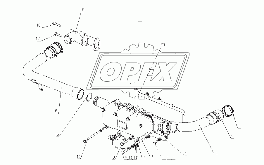 J40XA-1013000/10 Маслоохладитель в сборе