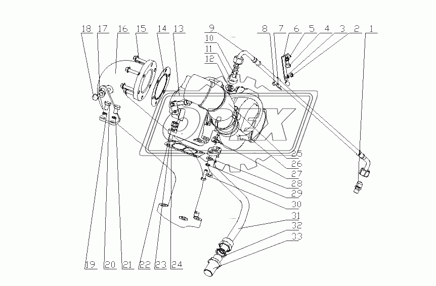 J41D7-1118000/02 Турбонагнетатель в сборе