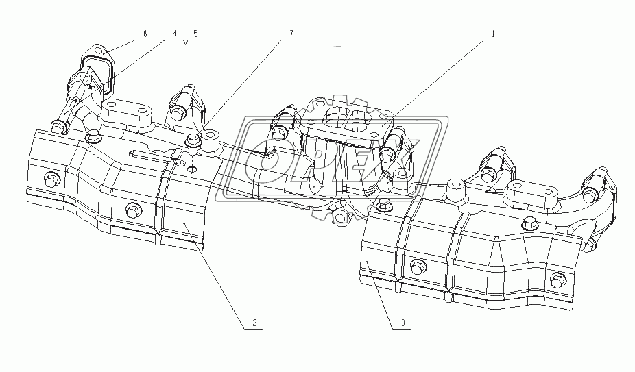 J3601-1008200 Детали выпускного коллектора