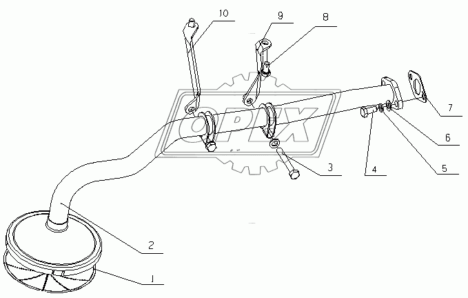 J3600-1010000 Маслоуловитель в сборе