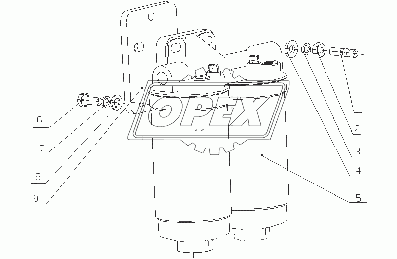 J42QA-1105000 Топливный фильтр в сборе