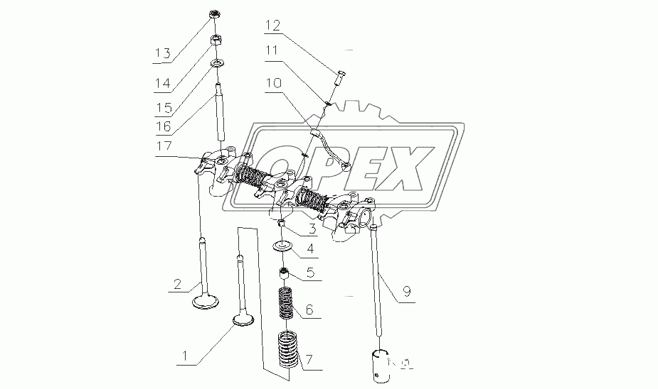 J4200-1007000 Кулак клапана в сборе