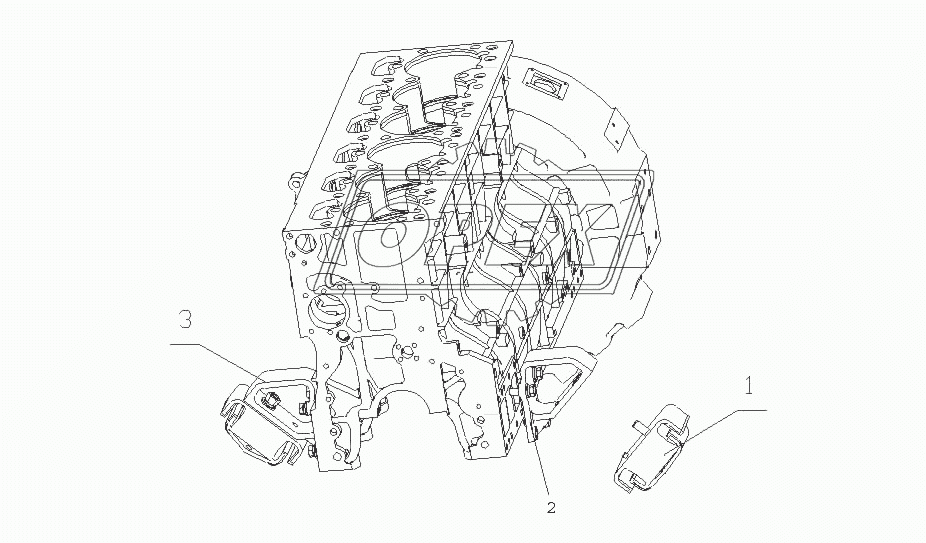 A3512-1001000 Подвеска двигателя в сборе