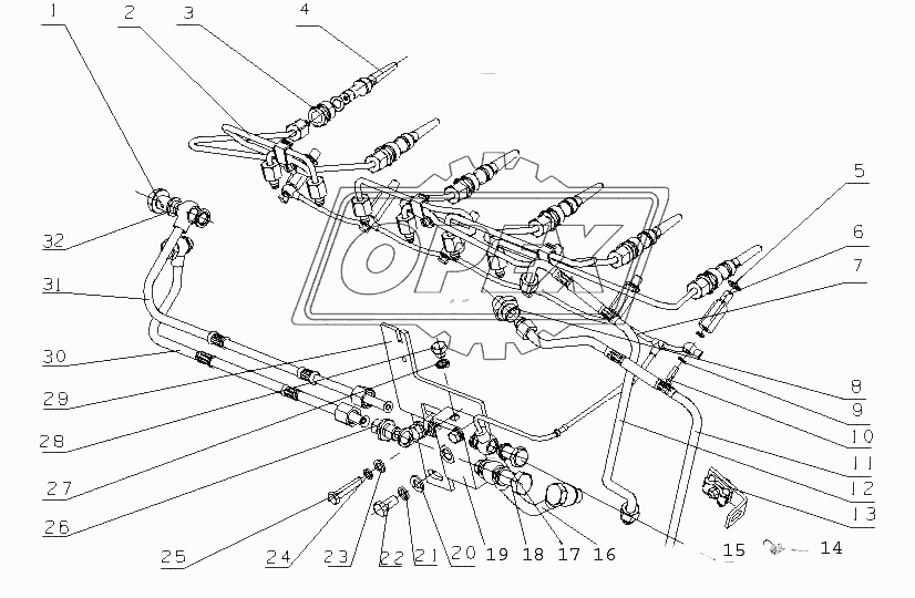 L36MA-1104000 Топливопровод в сборе