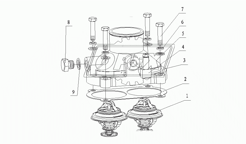 L3002-1306000 Термостат в сборе