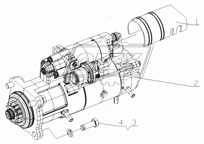 L3000-3708000/02 Стартер в сборе