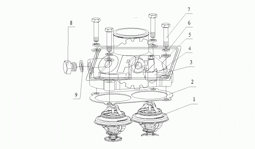 L3099-1306000/05 Термостат в сборе