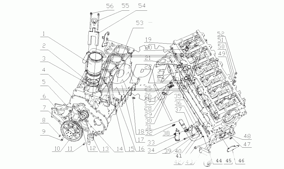 M3015-1002000 Блок цилиндров в сборе