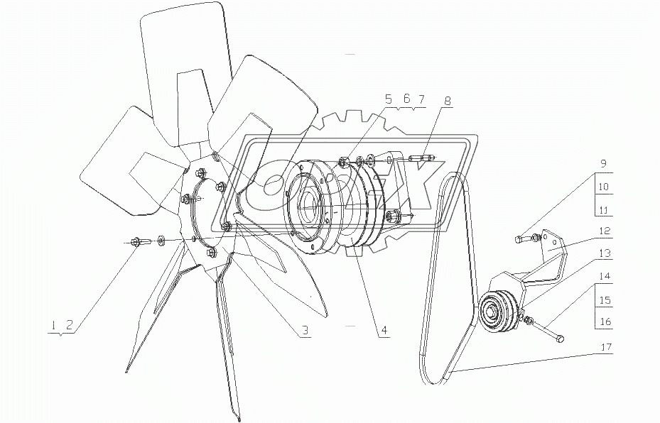 M3015-1308000 Вентилятор