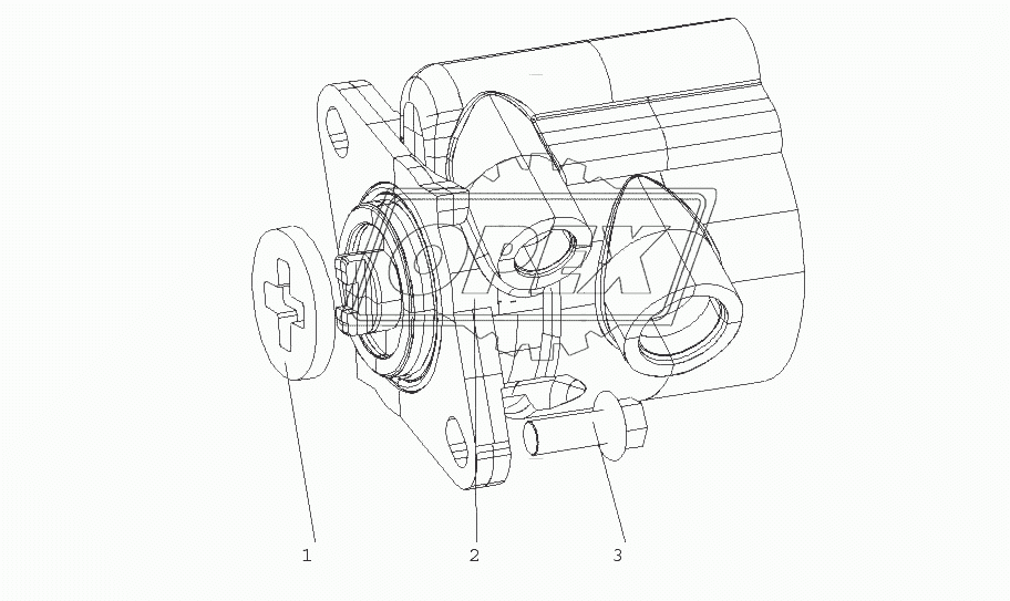 M33L1-3407000/02 Насос рулевого механизма в сборе
