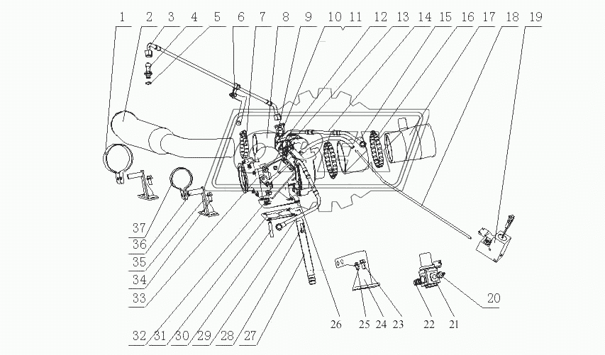 M2AD1-1118000/10 Турбонагнетатель в сборе