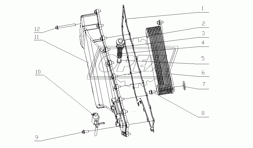 M14S1-1013000/01 Маслоохладитель в сборе