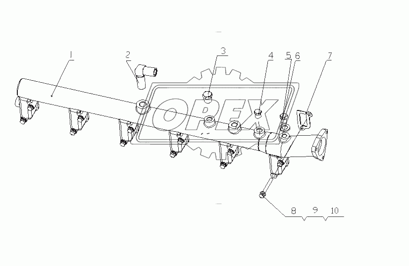 M40D1-1303000/05 Шланг радиатора и мягкий шланг в сборе
