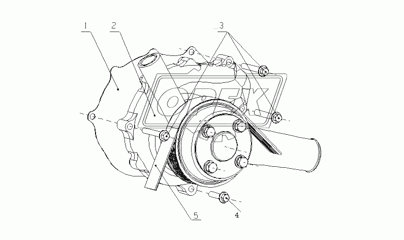 M6000-1307000 Водный насос в сборе