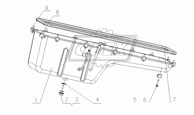 M6000-1009000 Масляный поддон в сборе