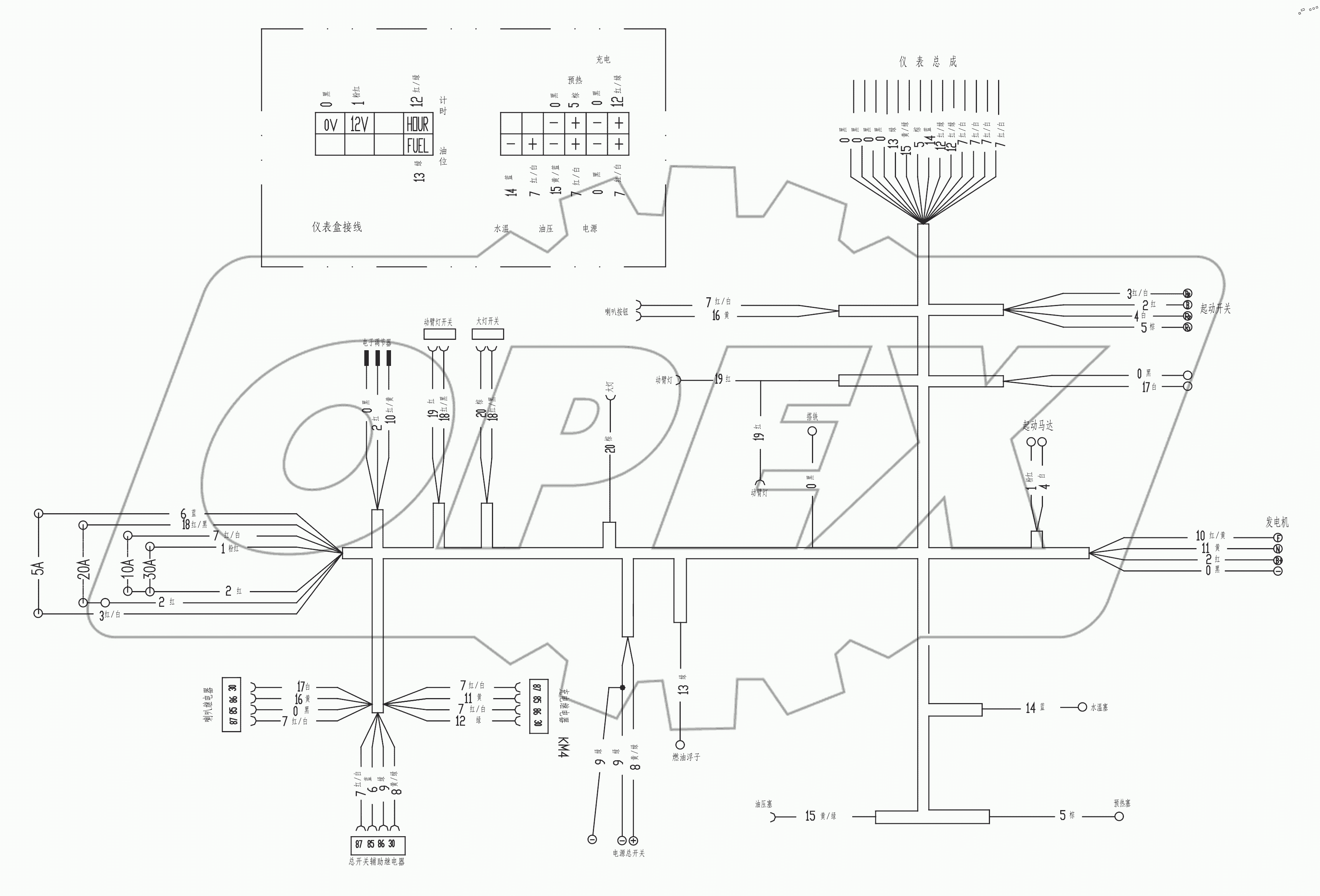  ELECTRICAL SYSTEM	CONNECTION DRAWING (Applicable to 801A)