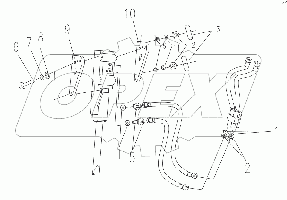  HYDRAULIC CIRCUIT FOR YC70 BREAKER YC70